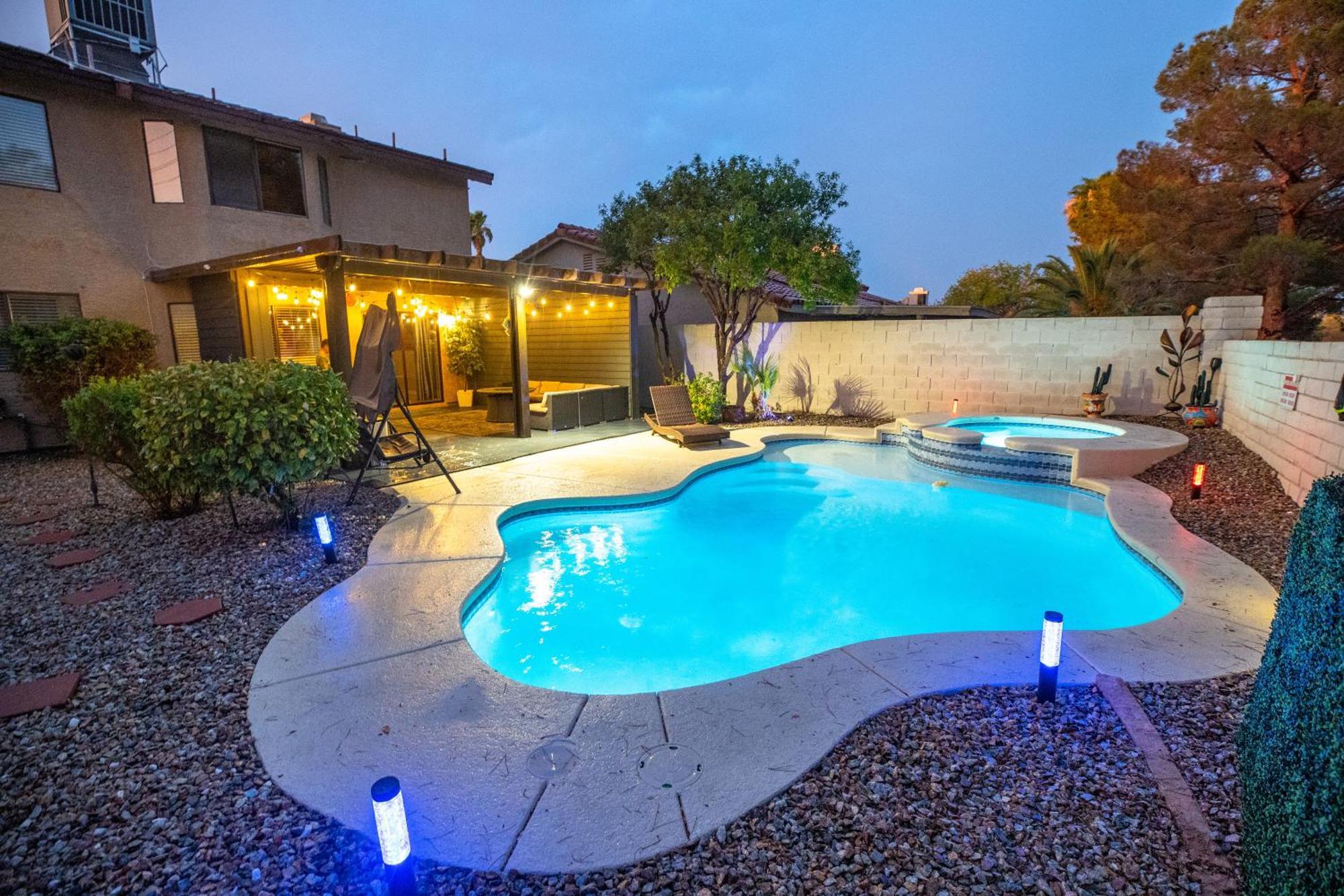 1800 Sqft House W/Heated Pool Spa 13Min From Strip Villa Las Vegas Exteriör bild